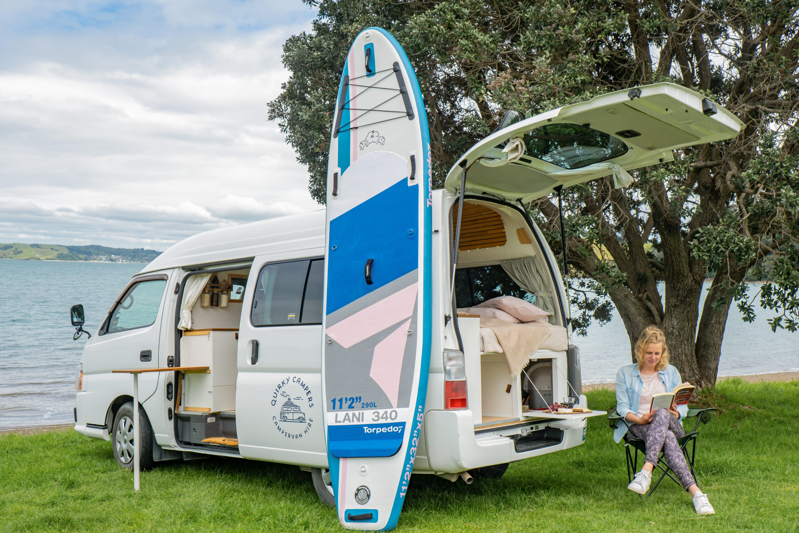 Quirky Campers NZ owner with their handcrafted campervan
