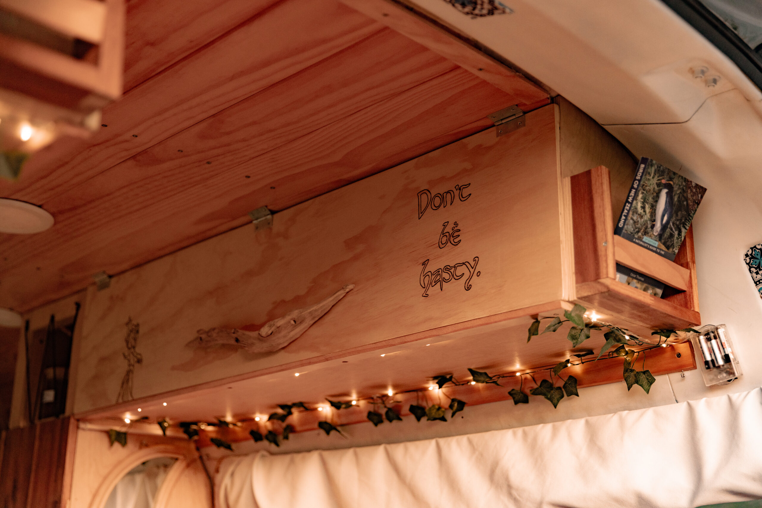A characterful interior detail in Treebeard, a Quirky campervan