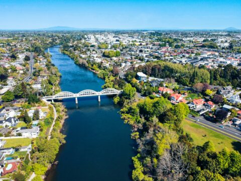 Hamilton - NZ's garden city. View from above