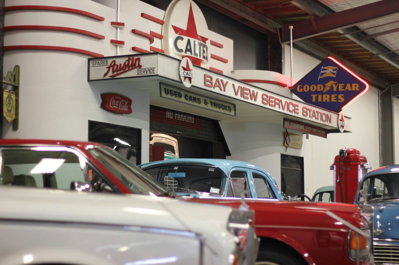 Vintage cars at the Nelson Classic Car Museum