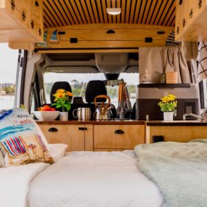 Interior of a Quirky Campers campervan