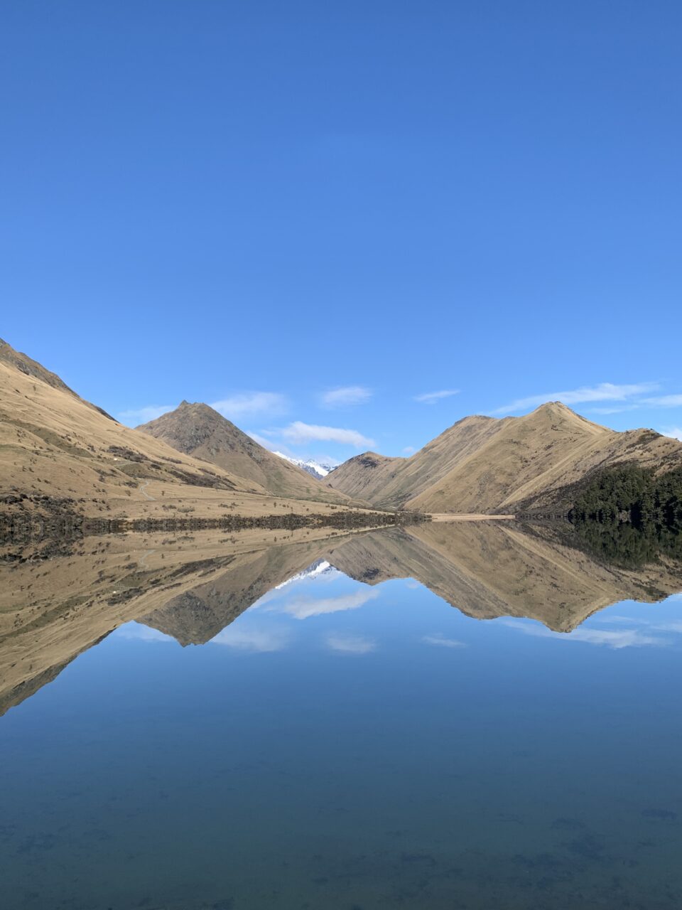 Moke Lake near Queenstown at dusk
