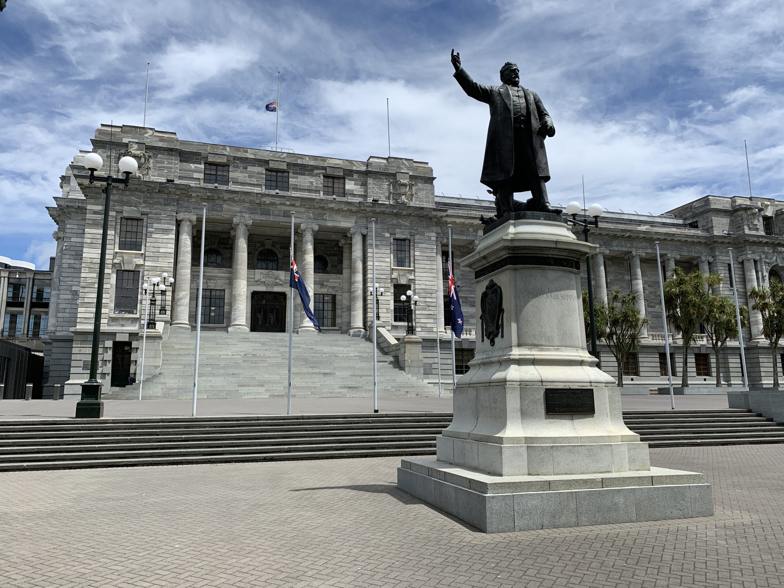 Steps of parliament in Wellington