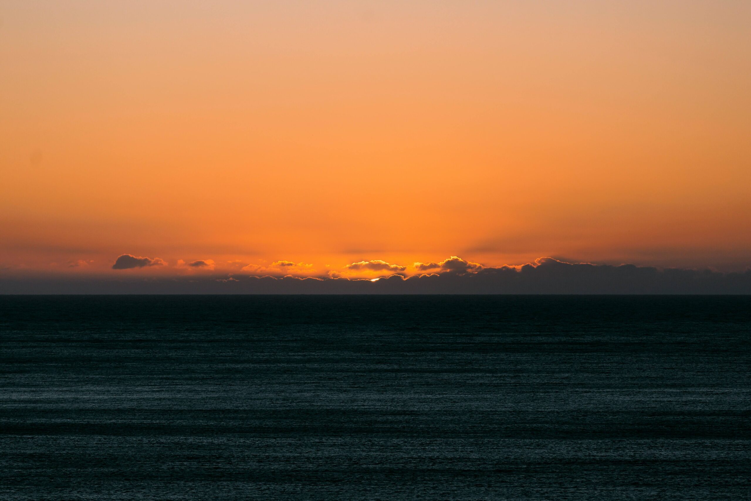 Sunset over the Tasman Sea from the West Coast of New Zealand