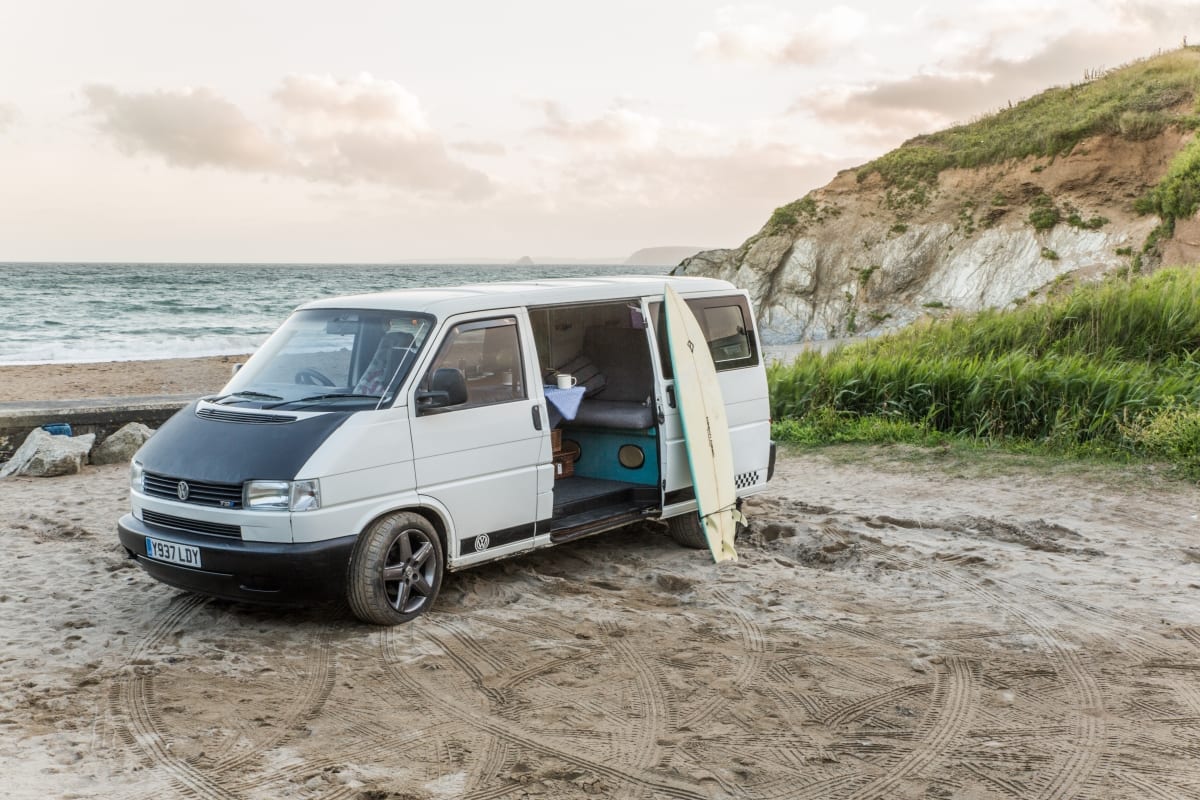 Baxter the Quirky Camper in Cornwall. Hire him at https://www.quirkycampers.com/uk/campervans/devon/exeter-devon/baxter/