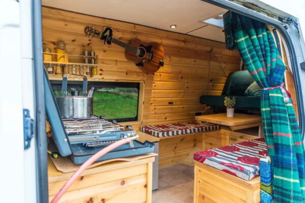 Ford Transit Bespoke Wooden Van Conversion ⋆ Quirky Campers
