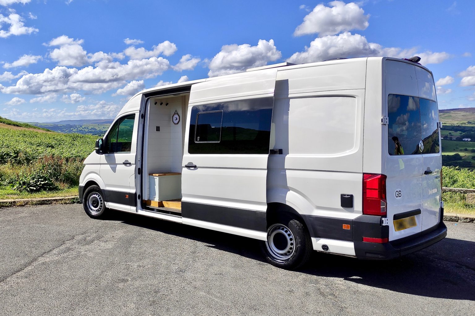 View of LUXURY OFF-GRID VW CONVERSION BY YUKIYO BESPOKE | Quirky Campers