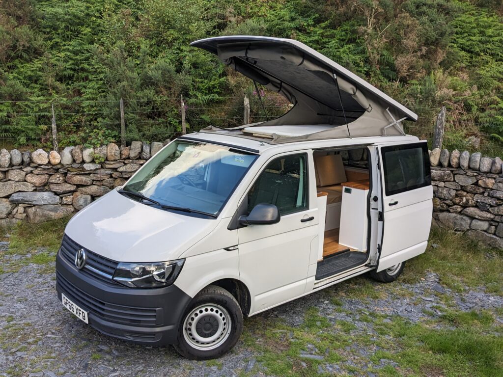 Stunning and Unique VW Transporter T6 with Panoramic Pop Top | Quirky ...