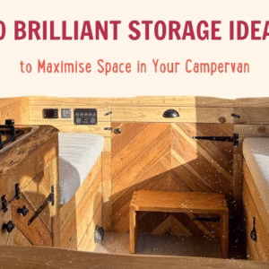 Campervan with space effecient storage