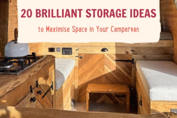 Campervan with space effecient storage