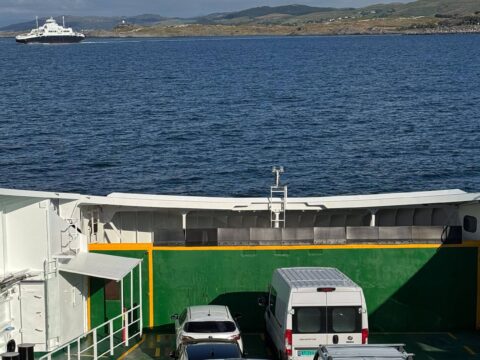 Top side, on the ferry to Denmark